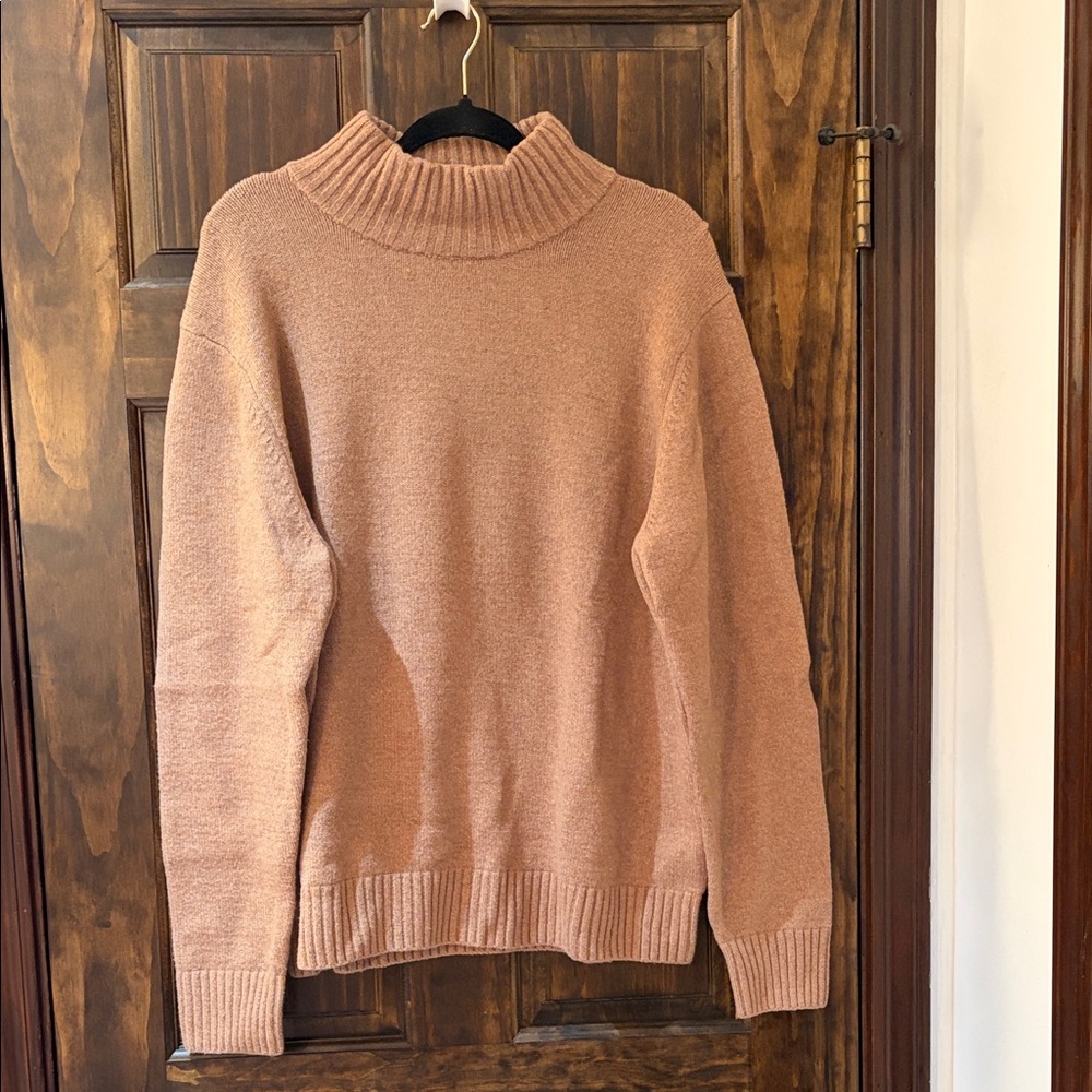 Amazon Essentials Men's Turtleneck Sweater in Tan